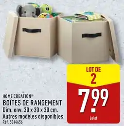 ALDI Home creation boîtes de rangement offre