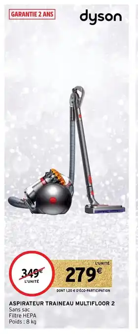 Intermarché Hyper Aspirateur Traineau Multifloor 2 offre