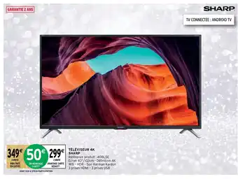 Intermarché Hyper Téléviseur 4K Sharp offre