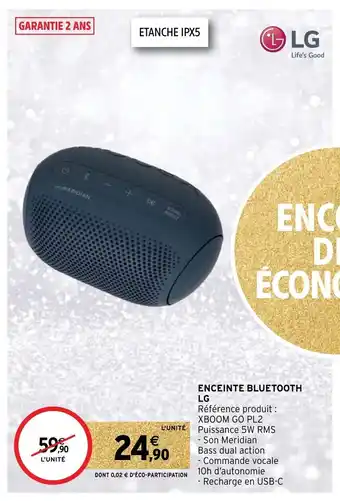 Enceinte Bluetooth LG