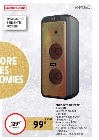 Intermarché Hyper Enceinte De Fére R-Music offre