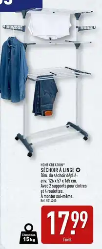 ALDI Home creation séchoir à linge offre