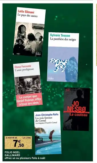 Intermarché Hyper Folio Noel Gallimard offre