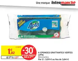 Intermarché Express 6 eponges grattantes vertes apta offre