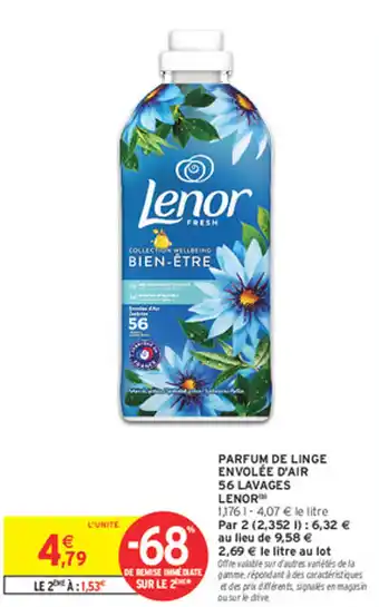 Intermarché Express Parfum de linge envolée d'air 56 lavages lenor offre