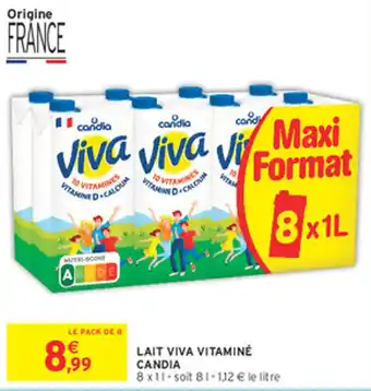 Intermarché Express Lait viva vitaminé candia offre