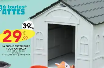 Stokomani La niche extérieure pour animaux offre