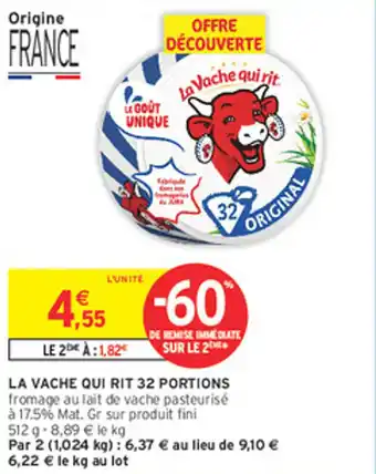 Intermarché Express La vache qui rit 32 portions offre