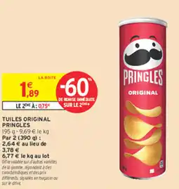 Intermarché Express Tuiles original pringles offre