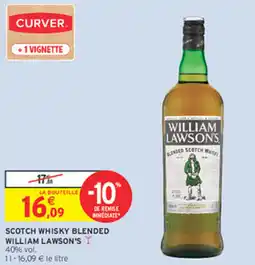 Intermarché Express SCOTCH WHISKY BLENDED WILLIAM LAWSON'S offre