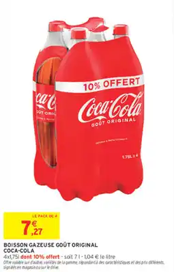 Intermarché Express Boisson gazeuse goût original coca-cola offre