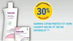 E.Leclerc Parapharmacie Gammes coton protect et soins lavants et saforelle offre