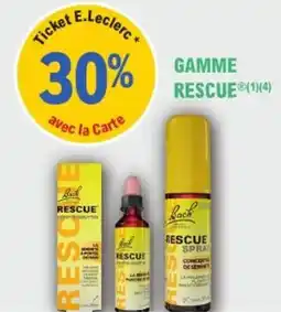 E.Leclerc Parapharmacie Gamme rescue offre