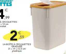 Stokomani La boîte à croquettes graduée offre