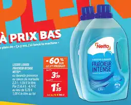 Netto NETTO Lessive liquide fraicheur intense offre