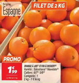 Netto Orange à jus et/ou à dessert offre