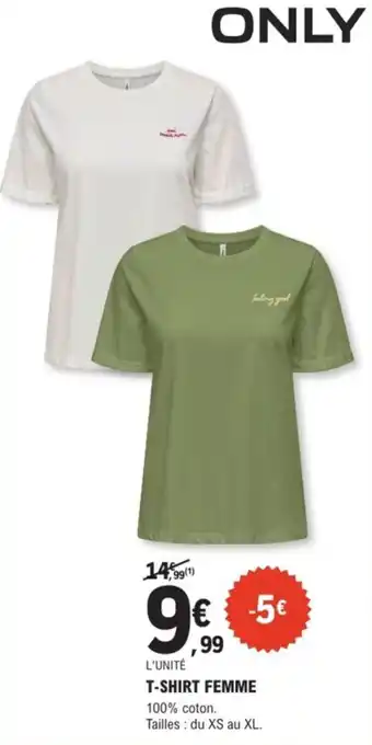 E.Leclerc Sport Only t-shirt femme offre