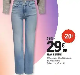 E.Leclerc Sport Jean femme offre