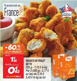 Netto NETTO Nuggets de poulet offre