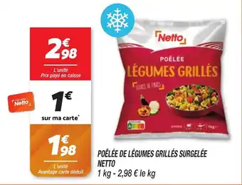 Netto NETTO Poêlée de légumes grillés surgelée offre