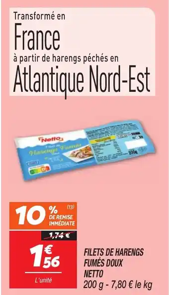 Netto NETTO Filets de harengs fumés doux offre