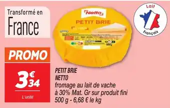 Netto NETTO Petit brie offre