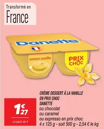 Netto DANETTE Crème dessert à la vanille en prix choc offre