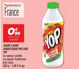 Netto YOP Yaourt à boire saveur fraise prix choc offre