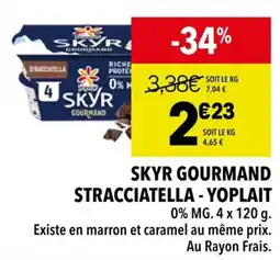 Supeco Skyr gourmand stracciatella - yoplait offre