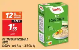 Netto NETTO Riz long grain incollable offre