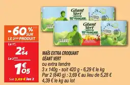 Netto GÉANT VERT Maïs extra croquant offre