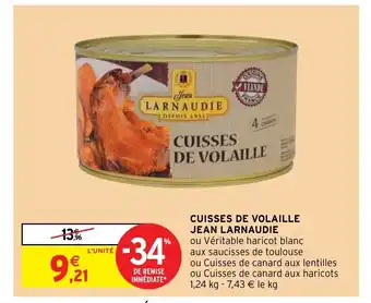 Intermarché Hyper Cuisses De Volaille Jean Larnaudie offre