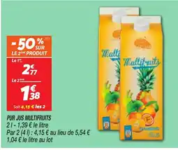 Netto MULTIFRUITS Pur jus offre