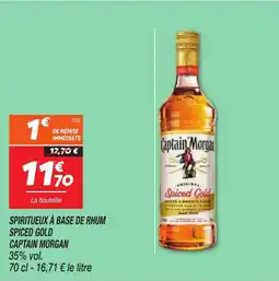 Netto CAPTAIN MORGAN Spiritueux à base de rhum spiced gold offre