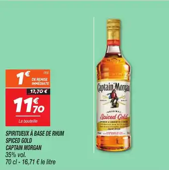 Netto CAPTAIN MORGAN Spiritueux à base de rhum spiced gold offre