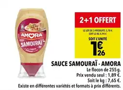 Supeco Sauce samouraï - amora offre