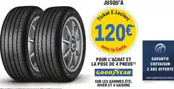 E.Leclerc L'Auto Pour l'achat et la pose de 4 pneus offre