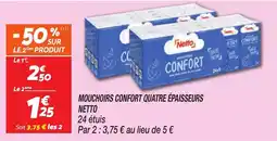 Netto NETTO Mouchoirs confort quatre épaisseurs offre