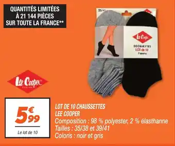 Netto LEE COOPER Lot de 10 chaussettes offre