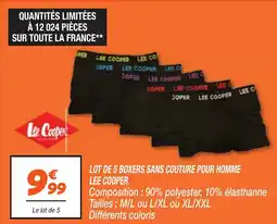 Netto LEE COOPER Lot de 5 boxers sans couture pour homme offre