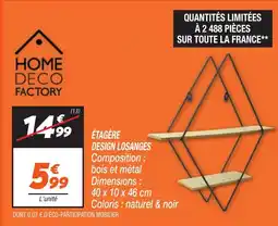 Netto Étagère design losanges offre