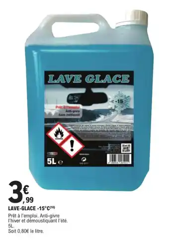 E.Leclerc L'Auto Lave-glace -15°c offre