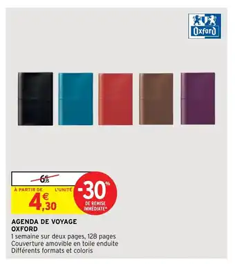 Intermarché Hyper Agenda De Voyage Oxford offre