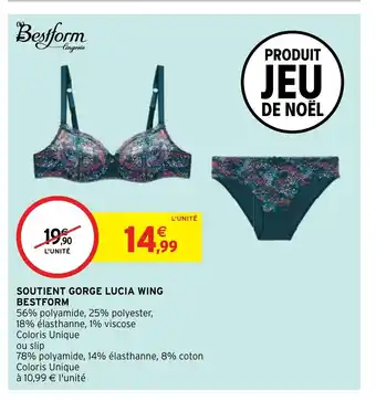 Intermarché Hyper Soutient Gorge Lucia Wing Bestform offre
