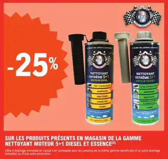 E.Leclerc L'Auto Sur les produits présents en magasin de la gamme nettoyant moteur 5+1 diesel et essence offre