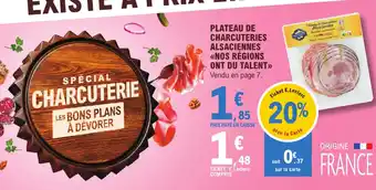 E.Leclerc Plateau de charcuteries alsaciennes <<nos régions offre