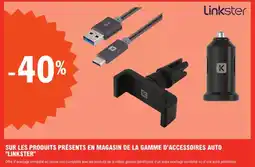 E.Leclerc L'Auto Sur les produits présents en magasin de la gamme d'accessoires auto linkster offre