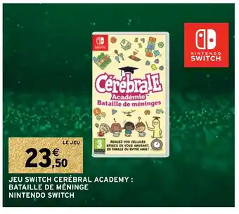 Intermarché Jeu Switch Cerébral Academy : Bataille De Méninge Nintendo Switch offre