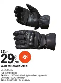 E.Leclerc L'Auto Gants mi-saison classic offre