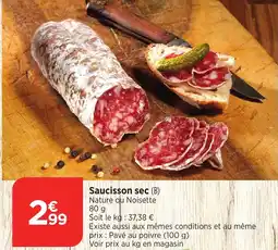 Bi1 Saucisson sec offre